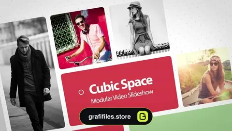 پروژه افترافکت اسلایدشو Cubic Space