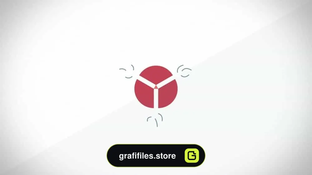 پروژه افترافکت لوگو فلت و ساده Flat House