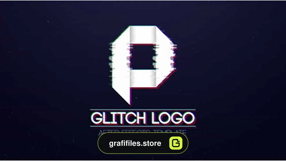 پروژه افترافکت نمایش لوگو با افکت Glitch
