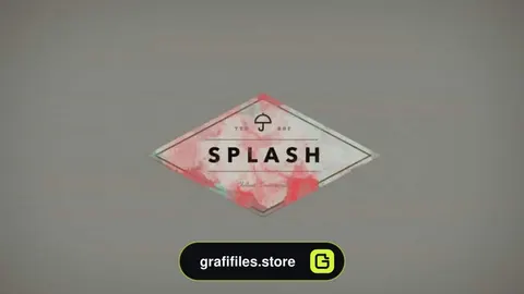 پروژه افترافکت نمایش لوگو با پخش شدن جوهر Splash
