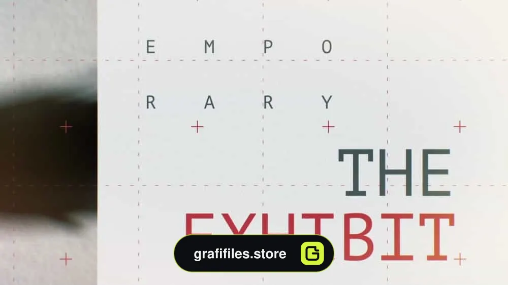 پروژه افترافکت تیتراژ تایپوگرافی The Exhibit