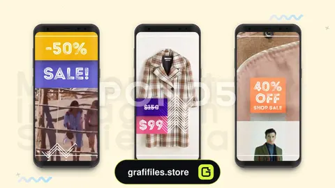 پروژه افترافکت استوری اینستاگرام ​instagram Stories Modernist Pack