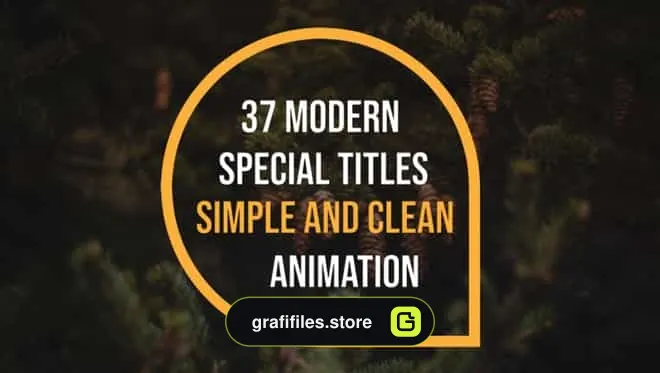 افترافکت 37 زیرنویس Simple Titles & Lower Thirds