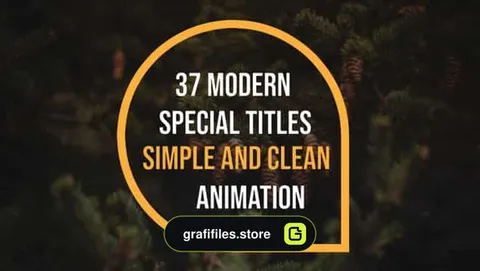 افترافکت 37 زیرنویس Simple Titles & Lower Thirds