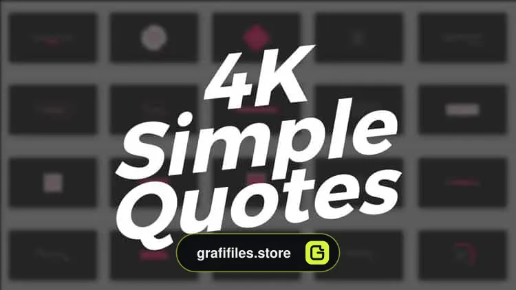 پروژه افترافکت نقل قول سخن بزرگان 4k Simple Quotes-2