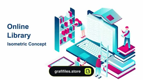 تیزر موشن گرافیک کتابخانه آنلاین Online Library