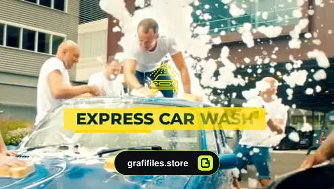 پروژه افترافکت تیزر تبلیغاتی کارواش Car Wash Promo