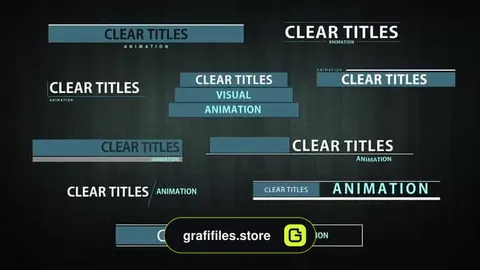 پروژه افترافکت تایتل Clear Titles