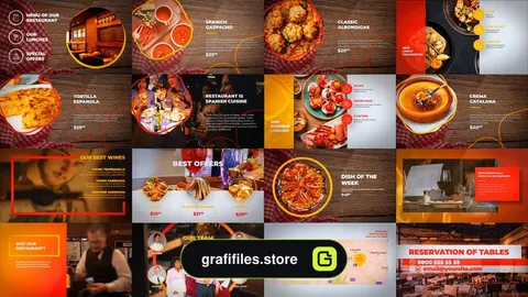 پروژه افترافکت تیزر تبلیغاتی رستوران Food – Restaurant Menu