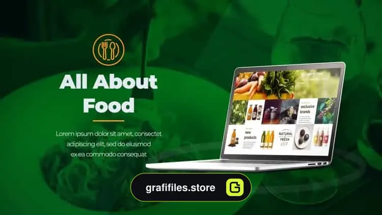 پروژه افترافکت تیزر تبلیغاتی رستوران آنلاین Food Store & Delivery