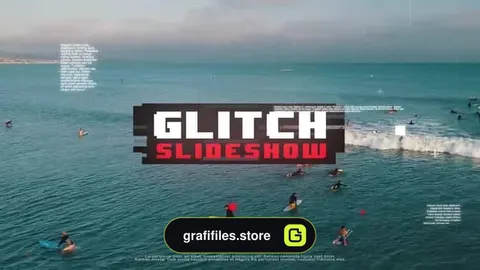 پروژه افترافکت اسلایدشو پارازیت Glitch Slideshow