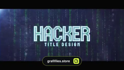 پروژه افترافکت تیزر تبلیغاتی هک و امنیت Hacker
