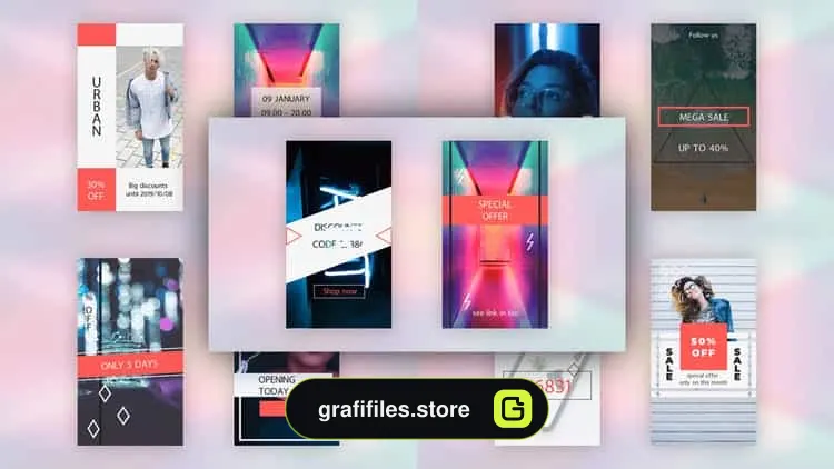 پروژه افترافکت استوری اینستاگرام Instagram Stories Pack V.3