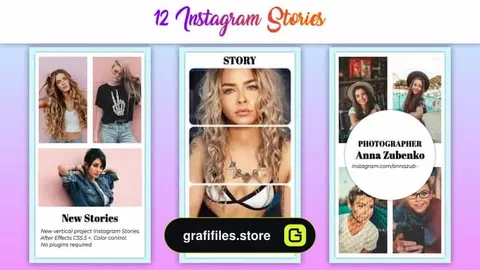 پروژه افترافکت اینستاگرام Instagram Story III