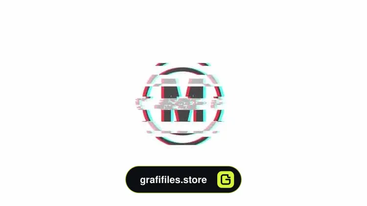 پروژه افترافکت نمایش لوگو با افکت پارازیت Inverted Color Glitch Logo