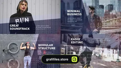 پروژه افترافکت اسلایدشو معرفی کسب و کار Minimal Business