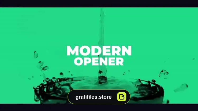 افترافکت وله Modern Opener