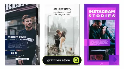پروژه افترافکت استوری اینستاگرام Modern Instagram Stories II