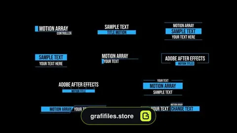 پروژه افترافکت تایتل Motion Titles