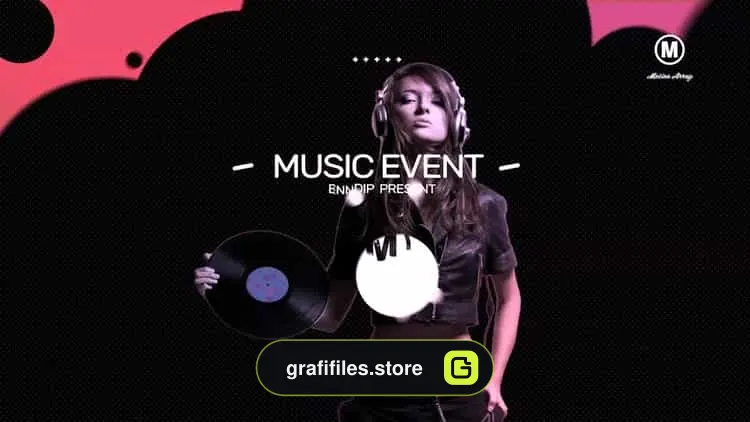 پروژه افترافکت تیزر کنسرت موسیقی Music Event 4K