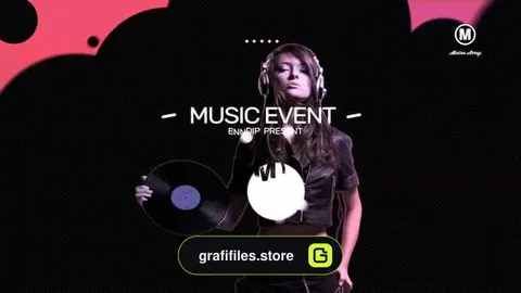 پروژه افترافکت تیزر کنسرت موسیقی Music Event 4K