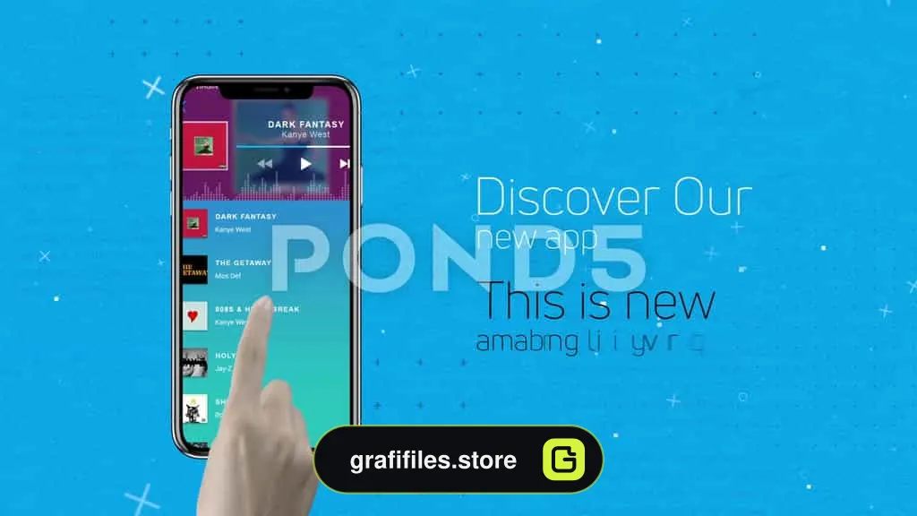 افترافکت معرفی اپلیکیشن Phone App Presentation