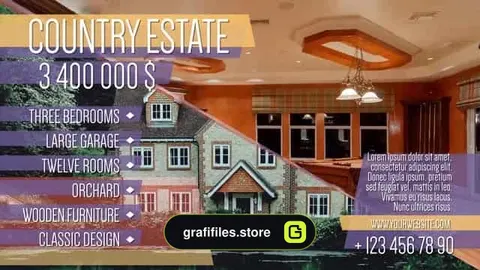 پروژه افترافکت تیزر تبلیغاتی خرید خانه Real Estate Promo