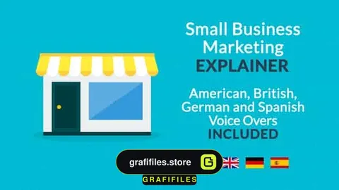 دانلود جعبه ابزار ساخت موشن گرافیک تبلیغاتی در افتر افکت Small Business Marketing Explainer