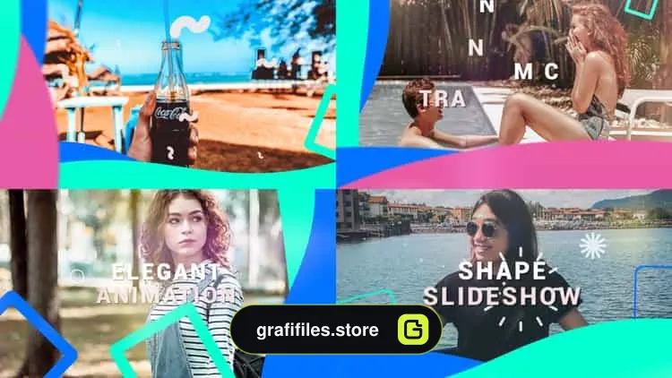 پروژه افترافکت اسلایدشو Shape Slideshow