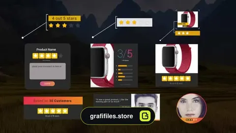 پروژه افترافکت اینفوگرافی و تایتل Smart Review Pack