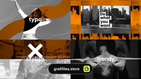 پروژه افترافکت وله پارازیت Typo Glitch Opener