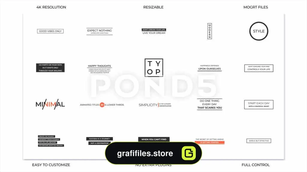 پروژه افترافکت تایتل Typo