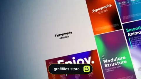 پروژه افترافکت تایپوگرافی Typography Stories