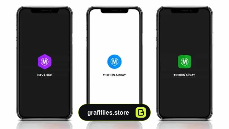پروژه افترافکت نمایش لوگو مخصوص نمایش در موبایل Vertical Logo Reveal