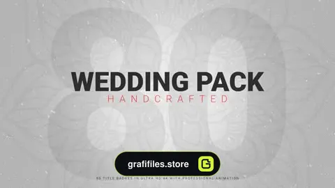 افترافکت مجموعه عروسی Wedding Pack 80+ Handcrafted