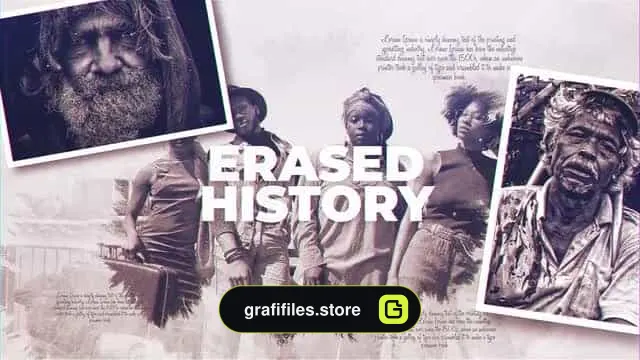 پروژه افترافکت کلیپ تاریخی Erased History