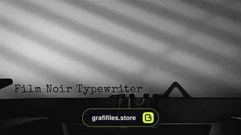 پروژه افترافکت تیتراژ فیلم پلیسی و کاراگاهی Film Noir Typewriter