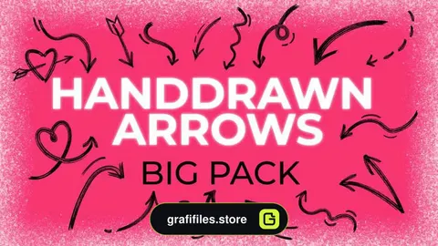 مجموعه فوتیج آلفا Animated Arrows Pack