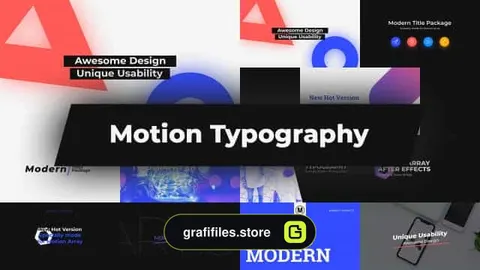 پروژه افترافکت تایپوگرافی Motion Typography
