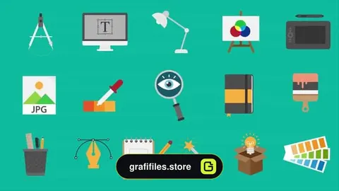 دانلود مجموعه آیکون ابزار طراحی موشن گرافیک