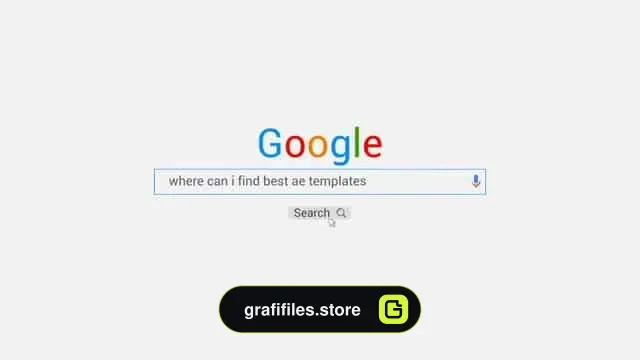 پروژه افترافکت نمایش لوگو جستجو Search Logo Opener