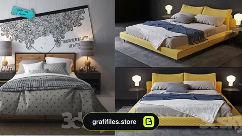 دانلود مدل سه بعدی تختخواب