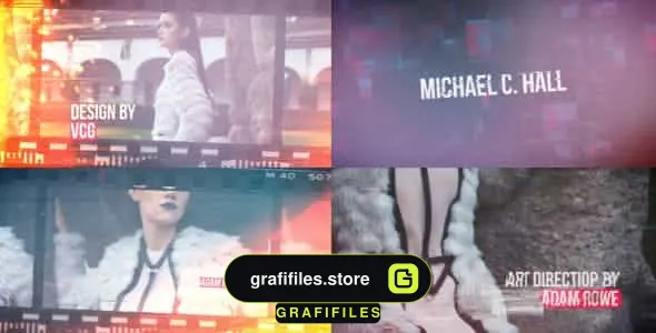 پروژه افترافکت تایتل پارازیت Cinematic Glitch Title Sequence