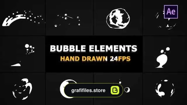 پروژه افترافکت المان کارتونی موشن گرافیک Flash FX Bubble Elements