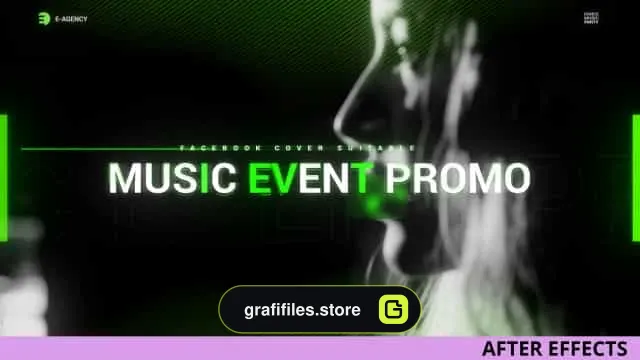 پروژه افترافکت اعلام برنامه Music Event Promo V.2