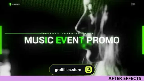 پروژه افترافکت اعلام برنامه Music Event Promo V.2