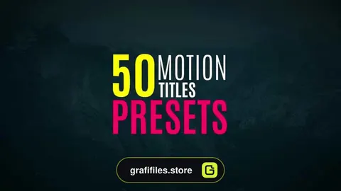 پروژه آماده پریست متنی پریمیر Presets and Titles