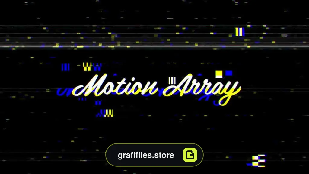 پروژه آماده لوگو پارازیتی پریمیر Glitch Logo Reveal