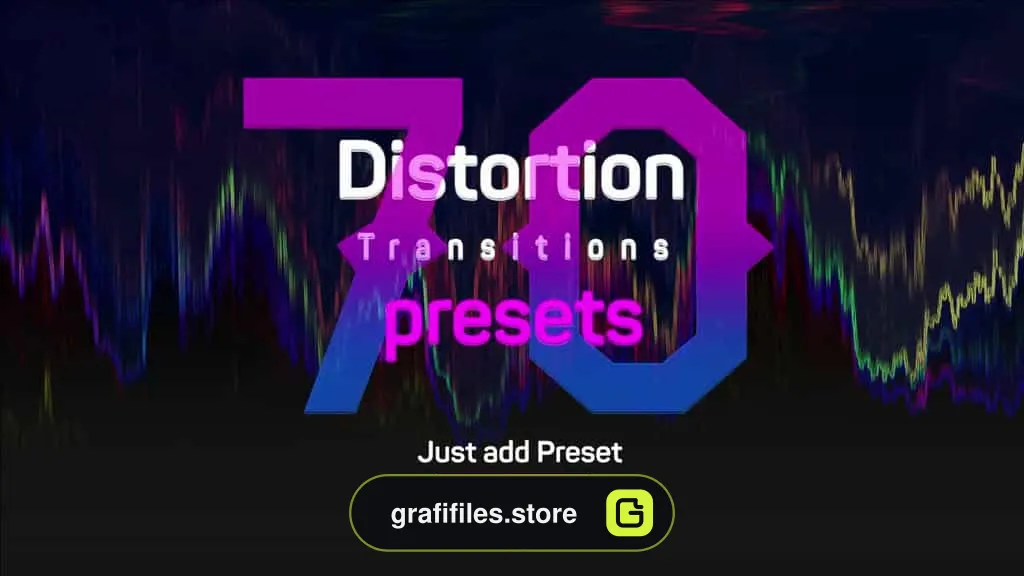 مجموعه پریست آماده پریمیر Distortion Transitions Presets 2
