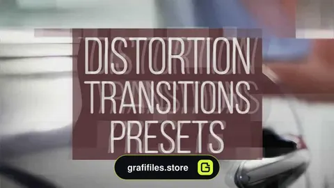 پریست آماده اعوجاج پریمیر Distortion Transitions Presets